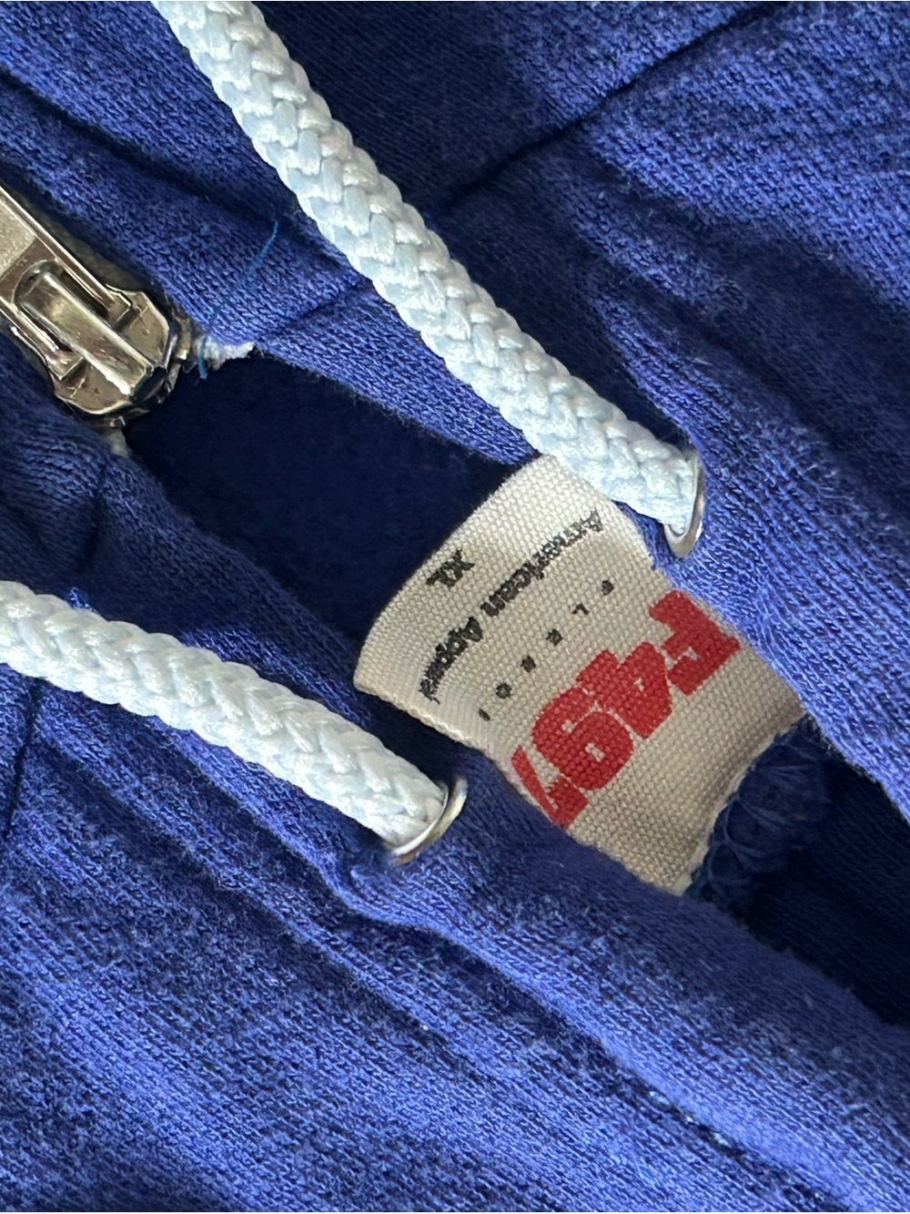 Blue oversized zip up hoodie - Picture 5 of 5